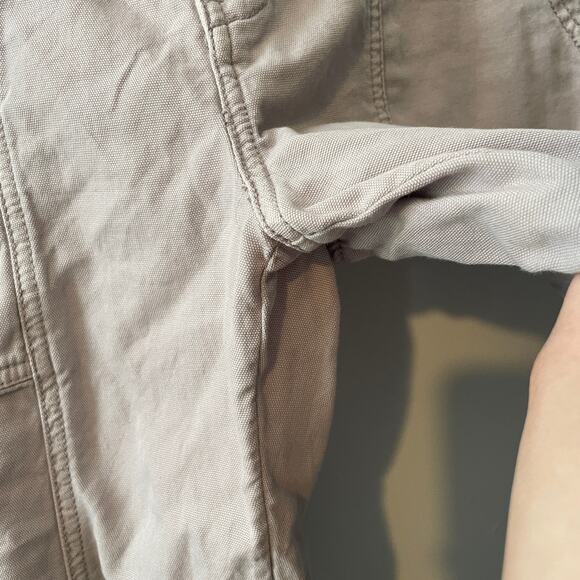 Anthropologie Organic Cotton Lilac Purple Cargo Utility Pants Sz 2 - Picture 6 of 10